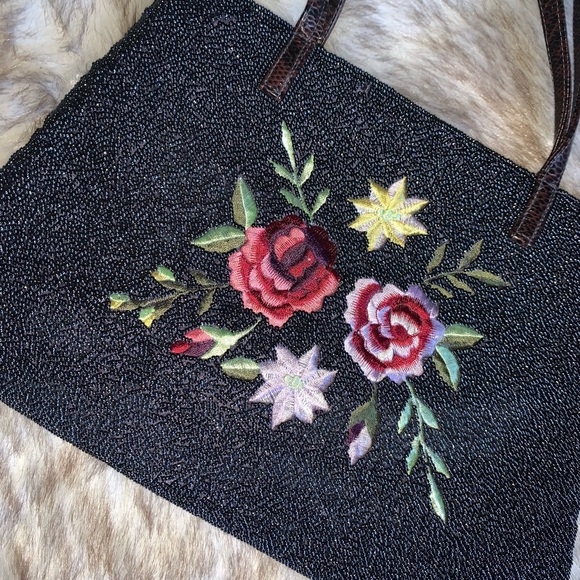 Vintage Hand Beaded Purse🌸 - Picture 3 of 5